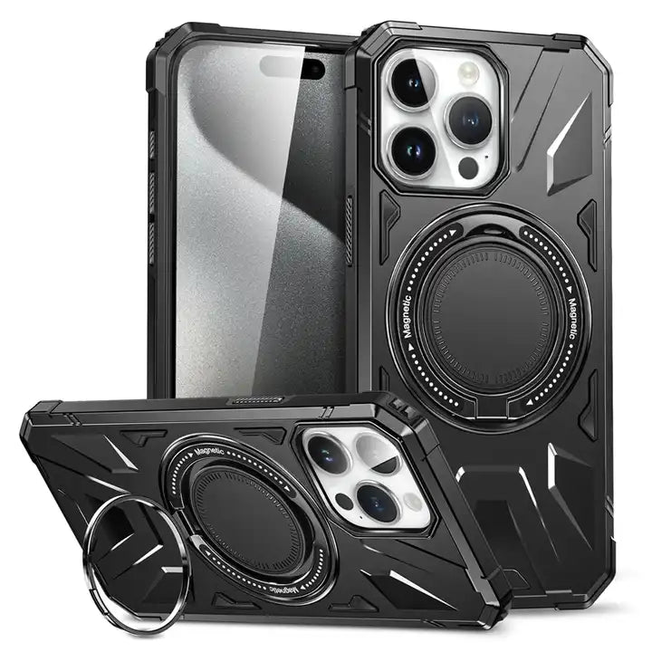 Armor Magsafe Case with Magnetic Mount for iPhone - Heavy Duty Shockproof Back Cove - Sky-cover