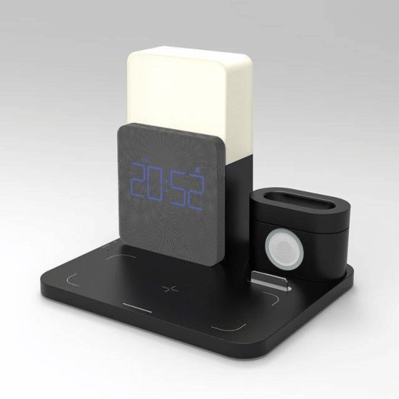 Reeves-Boxburn 15W Wireless Charger with Alarm White - Black - Sky-cover