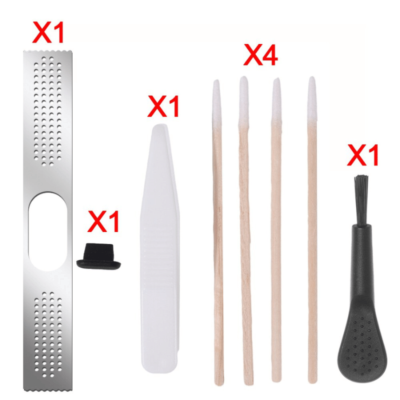 for All iphone Metal Dustproof Net Sticker Net Dustplug Cleaner Kit Phone Speaker Anti Dust Mesh Set - Silver - Sky-cover