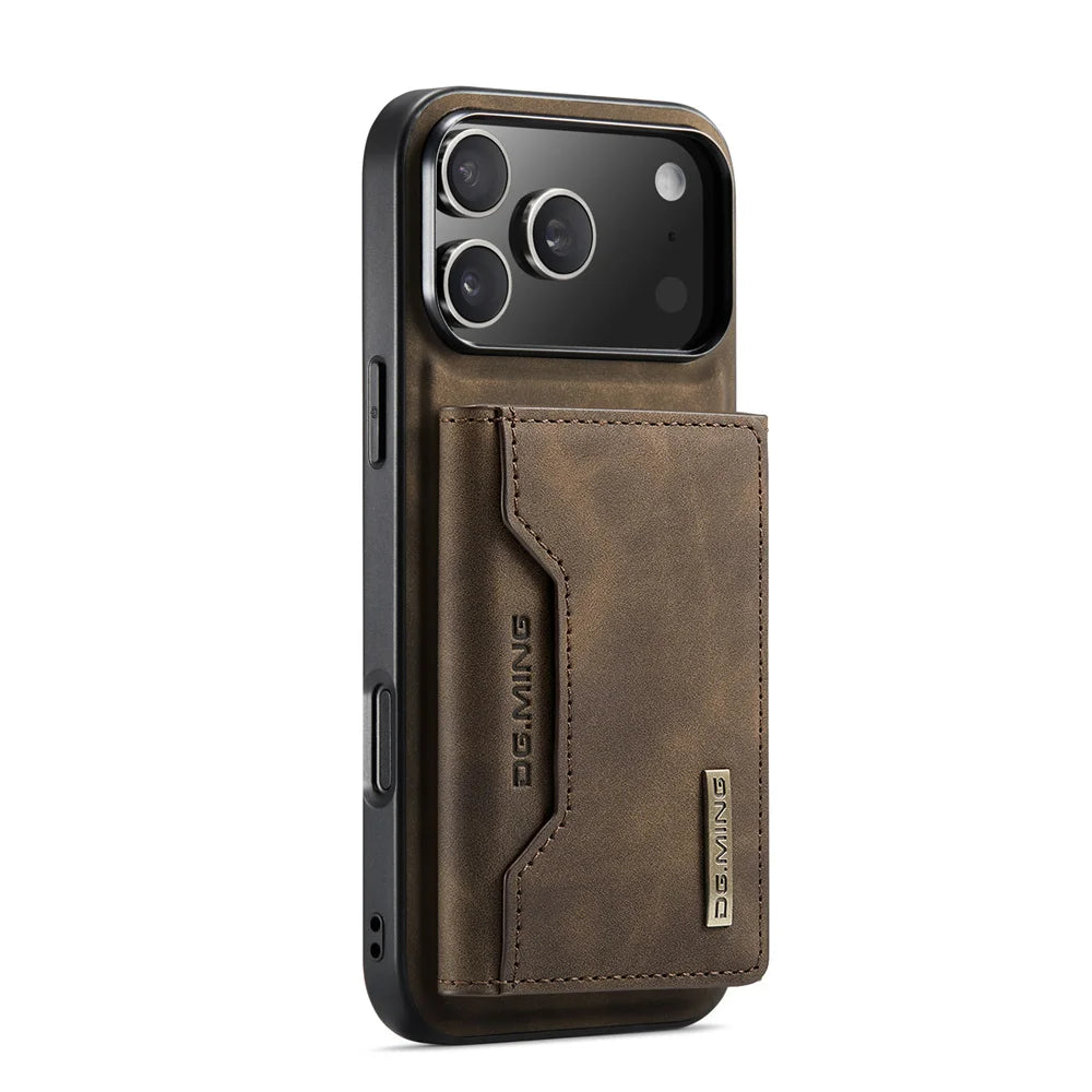 Luxury Magnetic Leather Phone Case with Card Holder for All iPhone 17 - Sky-cover