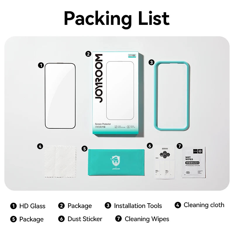 3pcs HD Tempered Glass Screen Protector for All iPhone - Sky-cover