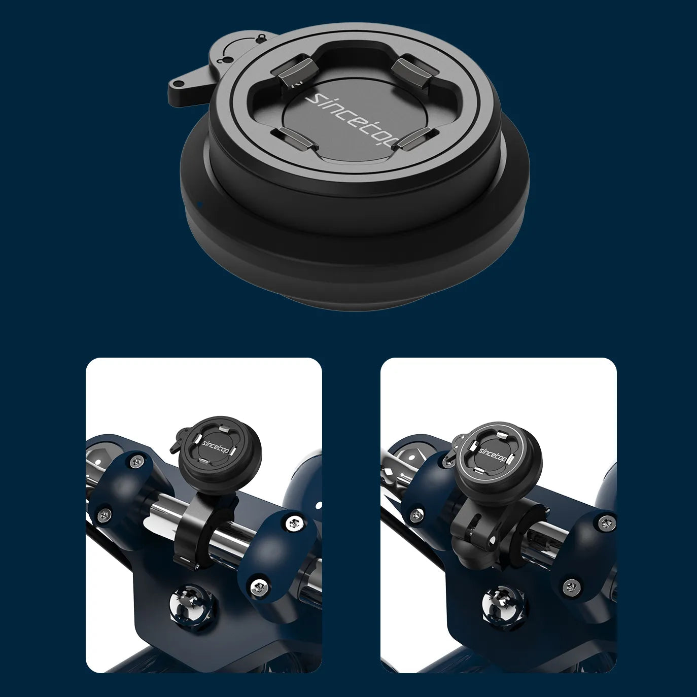 Shockproof Shock Absorption Phone Holder for Motorcycle, Road Mountain Bike Riding for iPhone Accessories - Sky-cover