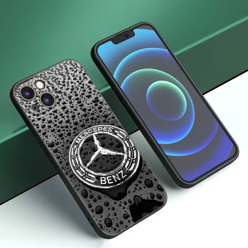 Luxury Benz Car Phone Case for Apple iPhone 15, 14, 13, 12, 11 Pro Max Silicone Case - SKY COVER