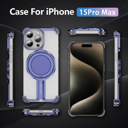 360° Rotating Titanium  Alloy Metal Magnetic Phone Case for All iPhone - SKYCOVER