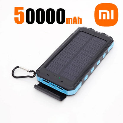 Xiaomi 100000mAh Large Capacity Solar Power Bank - Blue 50000mAh - Sky-cover