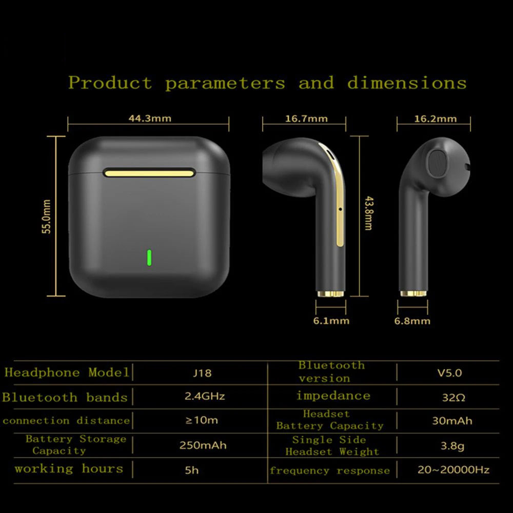 XIAOMI Wireless Bluetooth Headphones In Ear Stereo Sports Earphone Ture Wireless Bluetooth Headset With Mic - Sky-cover