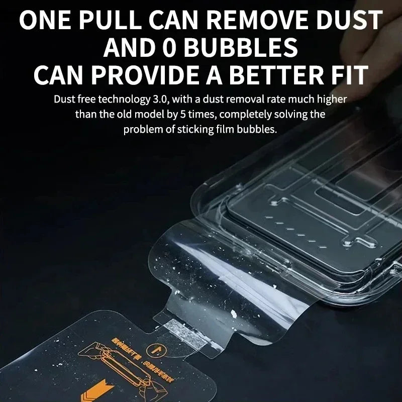 Oleophobic Coating Dust Free Easy Installation Screen Protector For iPhone 14 11 13 12 15 Pro Max Mini XS X XR 17 16 Plus Glass - Sky-cover