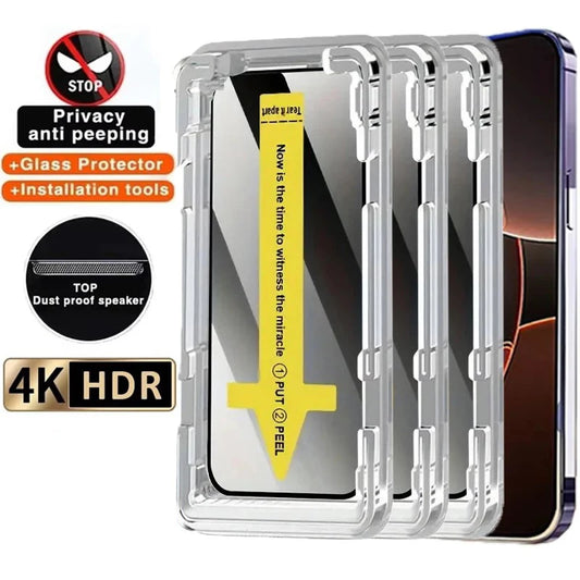 Samsung Phone Privacy Anti‑Spy Screen Protector + Dust‑Removal Kit - Sky-cover