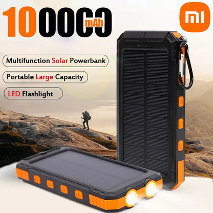 Xiaomi 100000mAh Large Capacity Solar Power Bank - Sky-cover