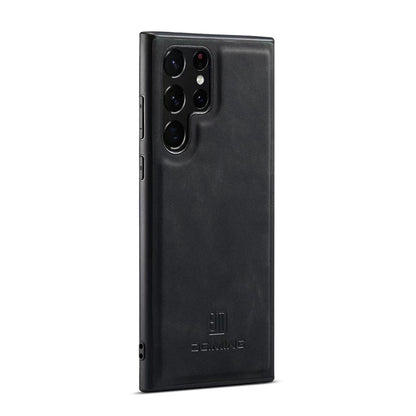 M2 for Samsung S24 Ultra Magnetic Suction Card Holder Protective Leather Case S23 Ultra Two-in-one Split Mobile Phone Case - Sky-cover