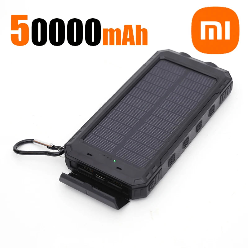 Xiaomi 100000mAh Large Capacity Solar Power Bank - Black 50000mAh - Sky-cover