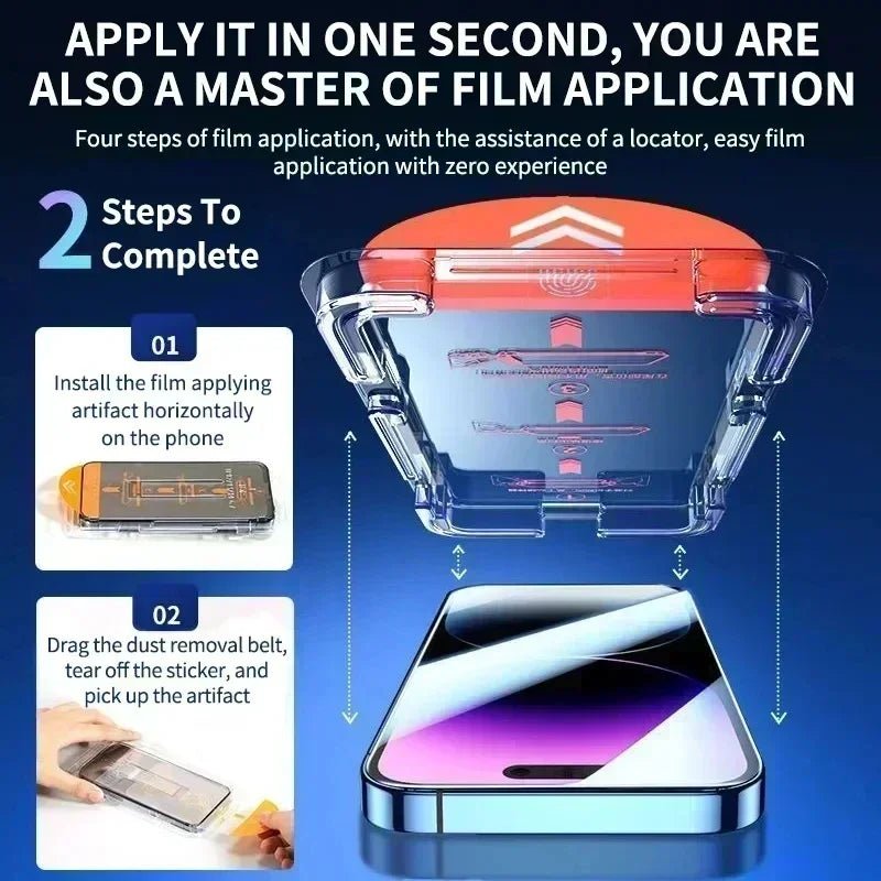 Samsung Phone Privacy Anti‑Spy Screen Protector + Dust‑Removal Kit - Sky-cover