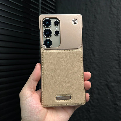 Luxury Leather Frameless Magnetic Case for Samsung Galaxy S25/S24/S23 - Sky-cover