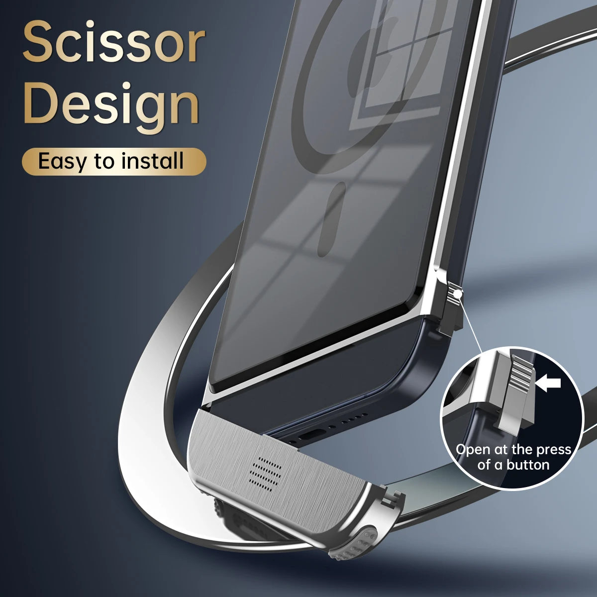 Aluminum Alloy Magnetic Phone Case for All iPhone - Sky-cover