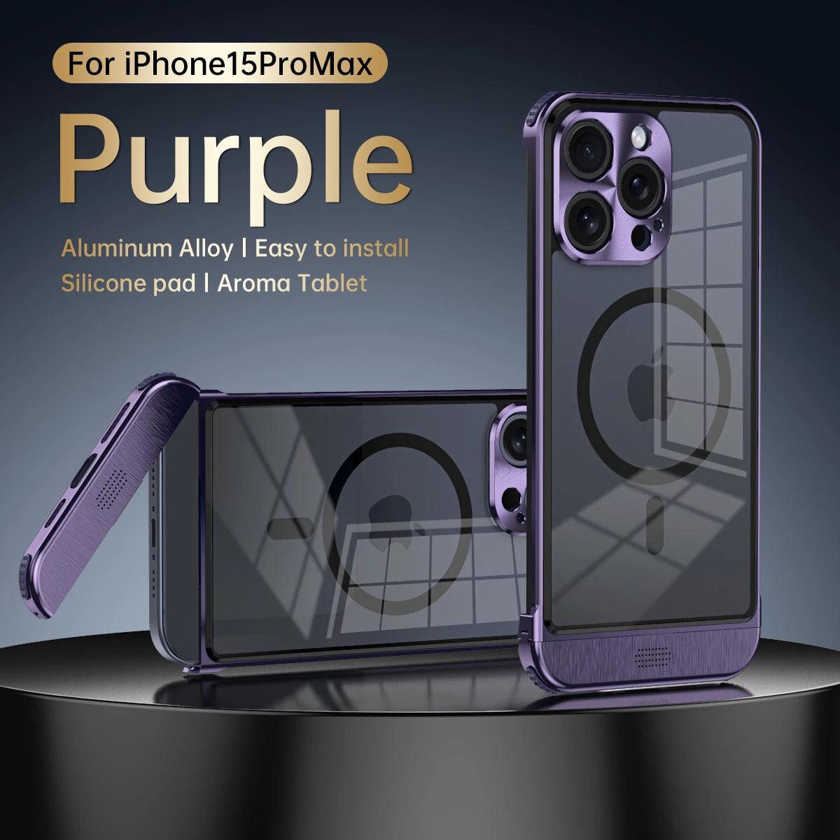 Aluminum Alloy Magnetic Phone Case for All iPhone - Sky-cover
