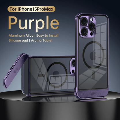 Aluminum Alloy Magnetic Phone Case for All iPhone - Sky-cover