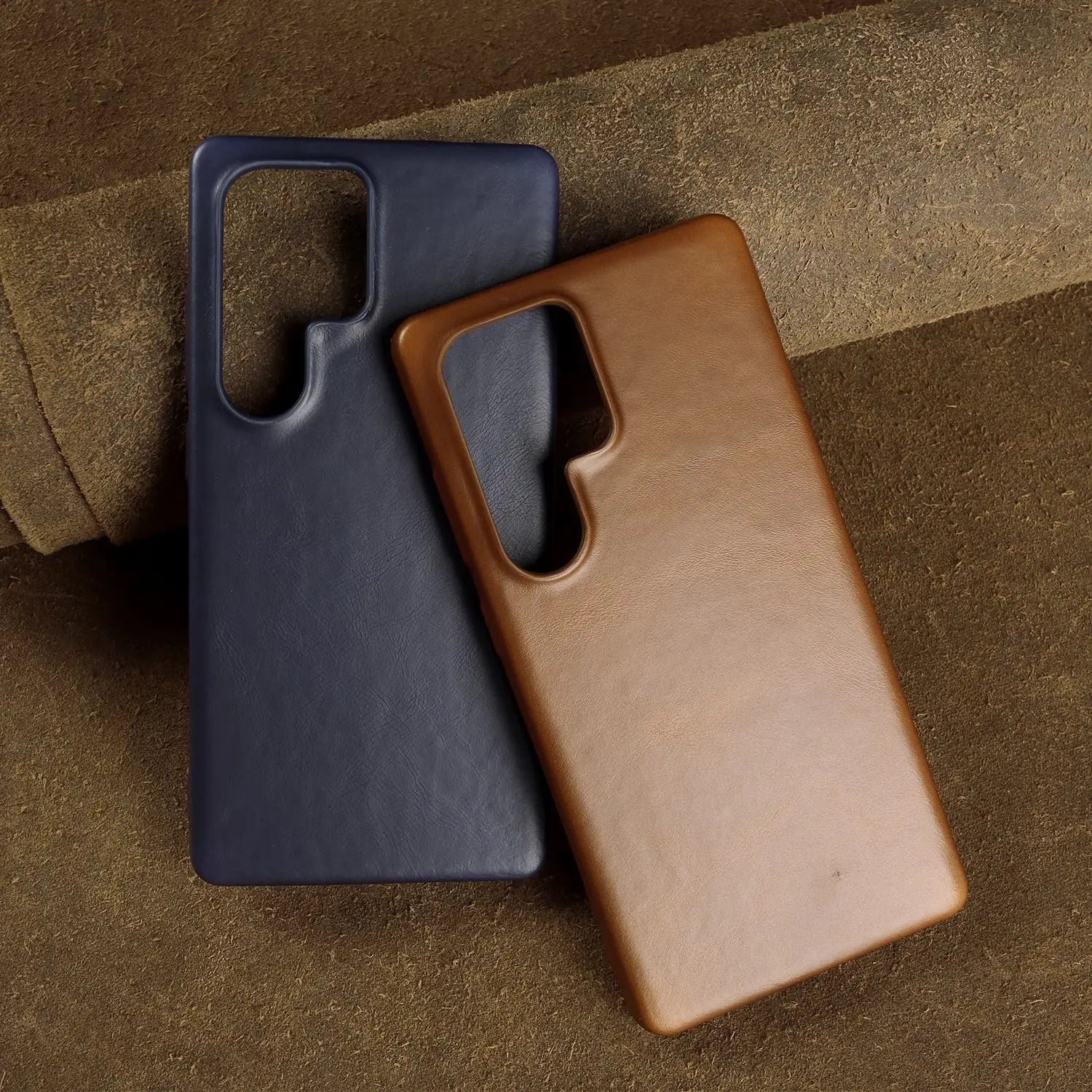 Genuine Leather Magnetic Case for Samsung Galaxy S25 / S24 Series – MagSafe Compatible, Full Coverage - Sky-cover