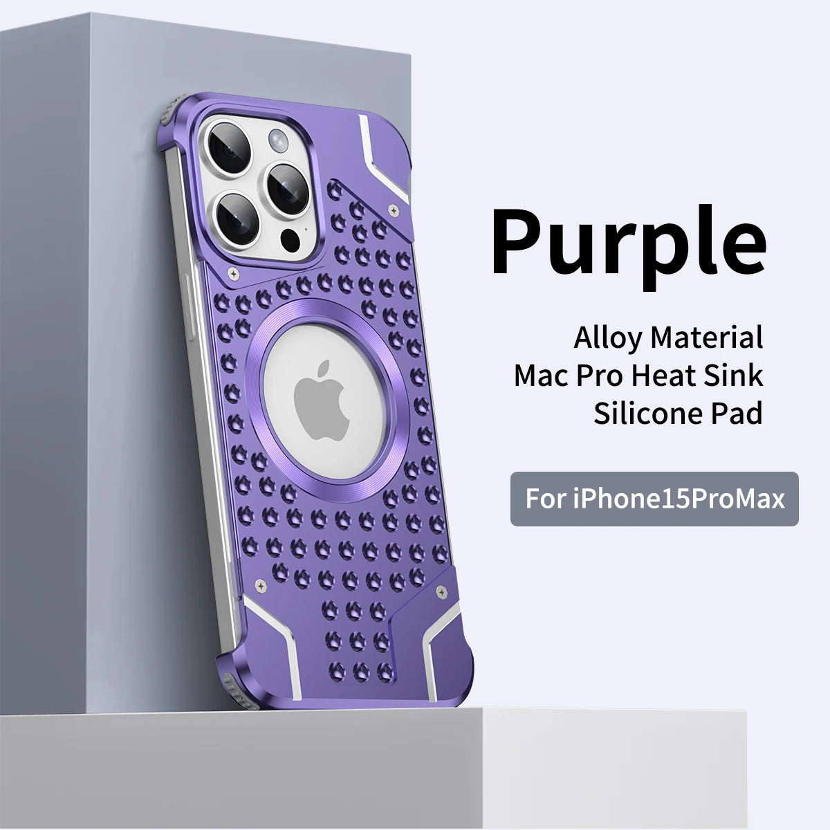 LUXERY Premium Titanium Alloy Case for Iphone 15 14 13 Pro Max MagSafe Compatible & Shock Absorbent - Purple / For iPhone 15 Pro Max - Sky-cover