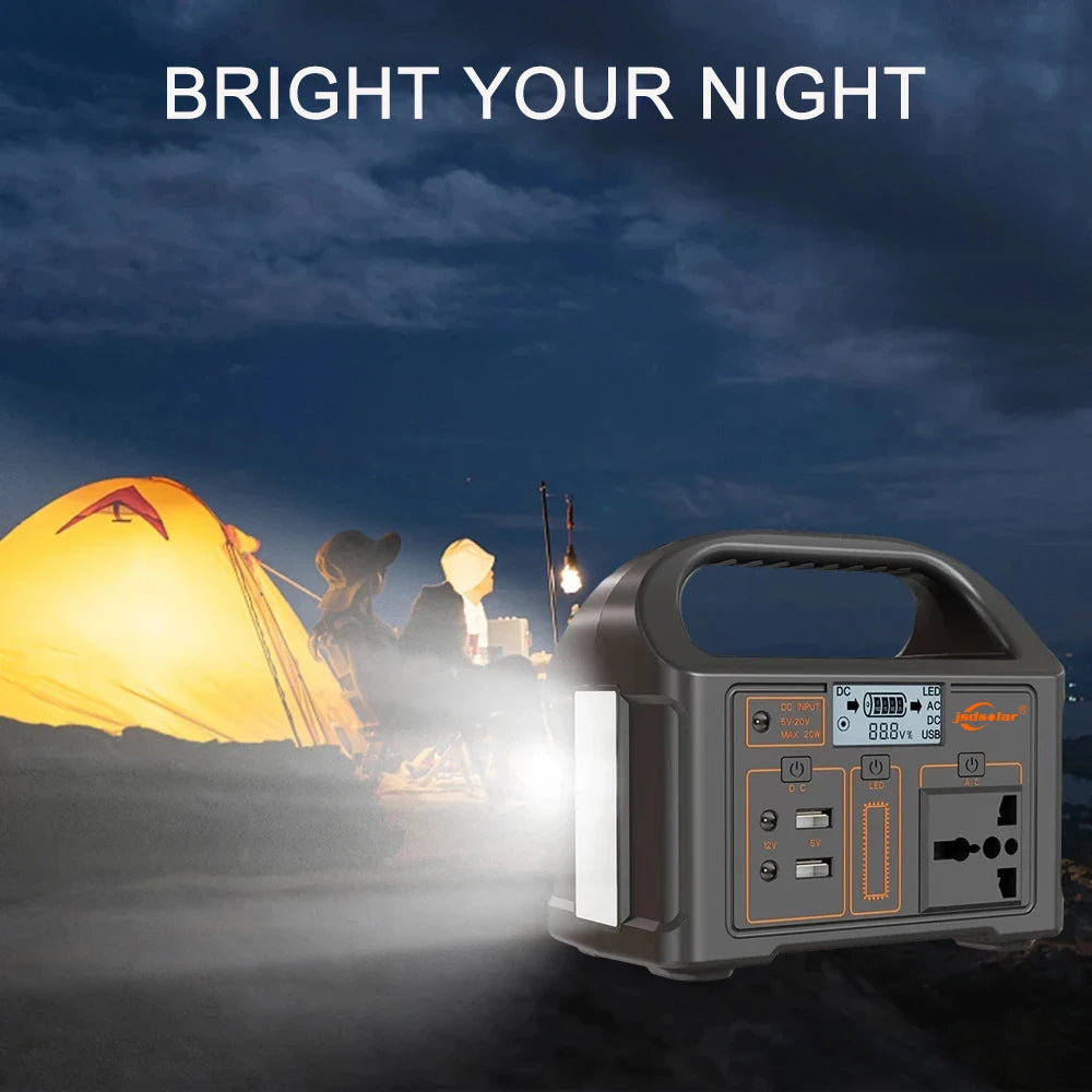 Solar Generator Outdoor Power for Camping and Travel - 100W 24000mAh Power Bank 220V/110V - Sky-cover