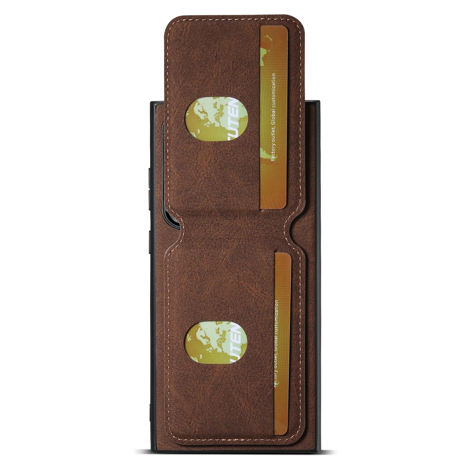 SUTENI Leather Wallet Card Holder Phone Cases For Samsung Galaxy S24 S23 Ultra S22 Plus Note20 - Sky-cover