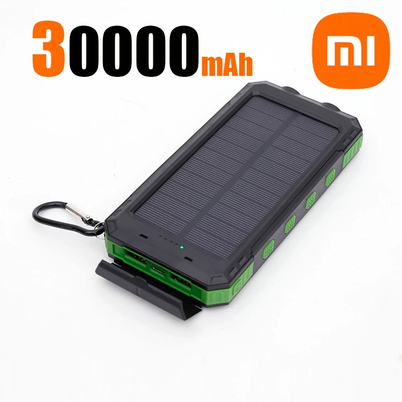 Xiaomi 100000mAh Large Capacity Solar Power Bank - Green 30000mAh - Sky-cover