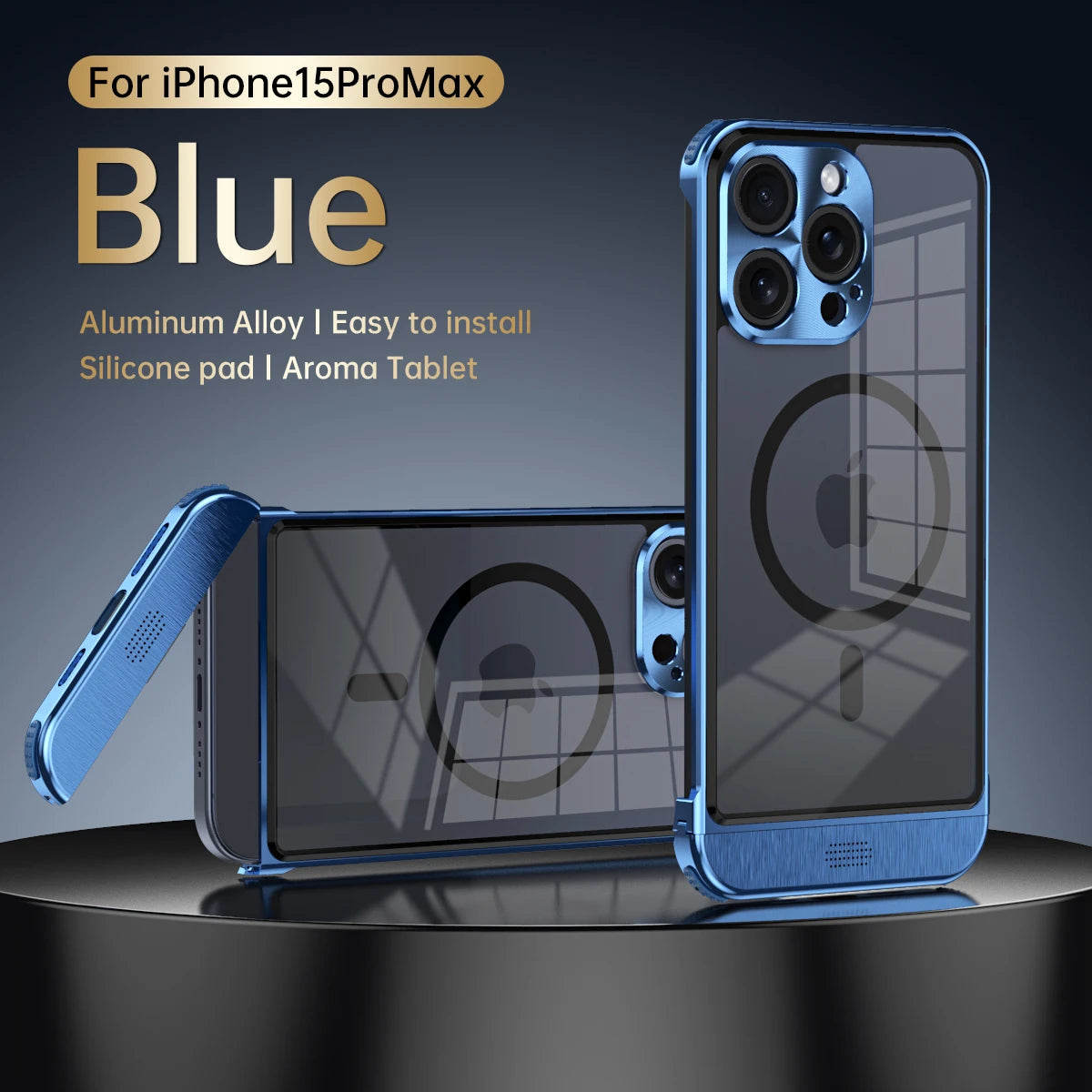 Aluminum Alloy Magnetic Phone Case for All iPhone - Sky-cover