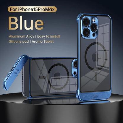 Aluminum Alloy Magnetic Phone Case for All iPhone - Sky-cover