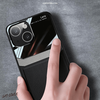 Luxury leather cover iphone and Lens Protection for All Iphone - Sky-cover