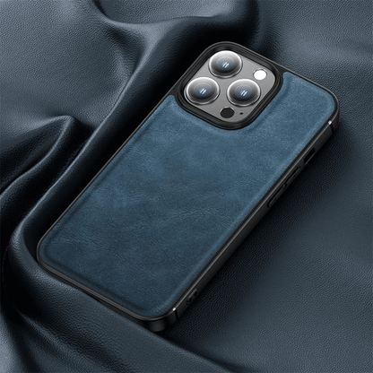 Luxury Shockproof Bumper Leather Phone Cover For iPhone Series - skycover