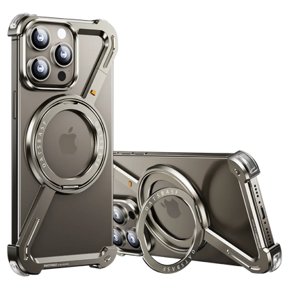 360 rotation shape metal holder phone cover