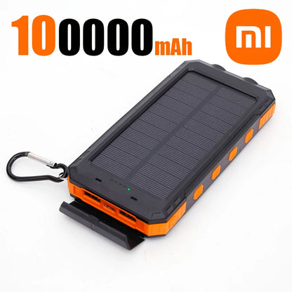 Xiaomi 100000mAh Large Capacity Solar Power Bank - Orange 100000mAh - Sky-cover