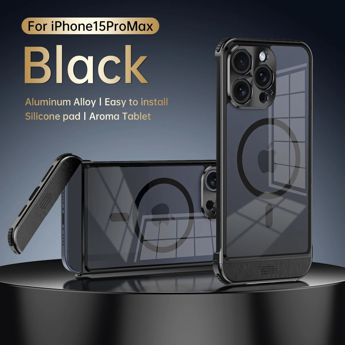 Aluminum Alloy Magnetic Phone Case for All iPhone - Sky-cover