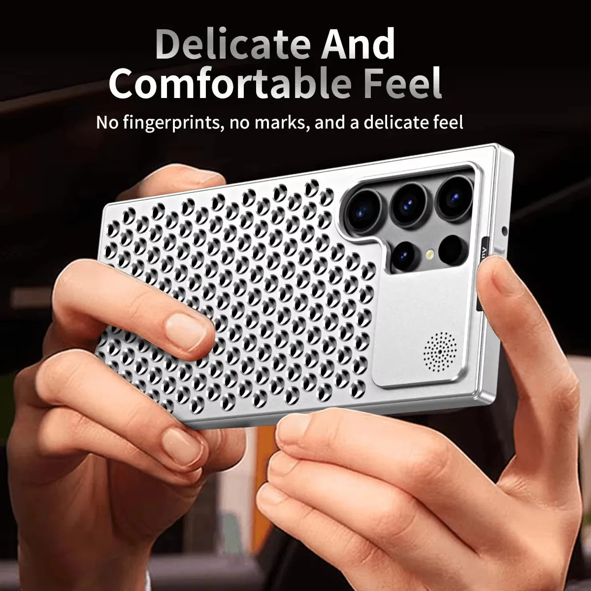 Heat and Shockproof Aluminum Alloy Metal Case for Samsung Galaxy S25 S24 S23 - Sky-cover