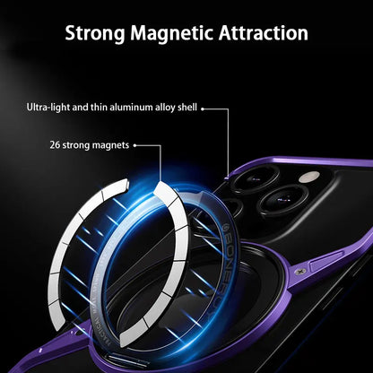 Premium Magnetic Aluminum Case for iPhone 15/14 Pro Max - Heat Dissipation Design