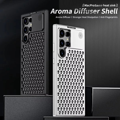 Heat and Shockproof Aluminum Alloy Metal Case for Samsung Galaxy S25 S24 S23 - Sky-cover