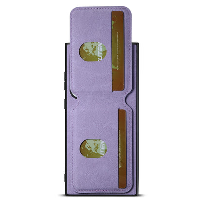 SUTENI Leather Wallet Card Holder Phone Cases For Samsung Galaxy S24 S23 Ultra S22 Plus Note20 - Sky-cover