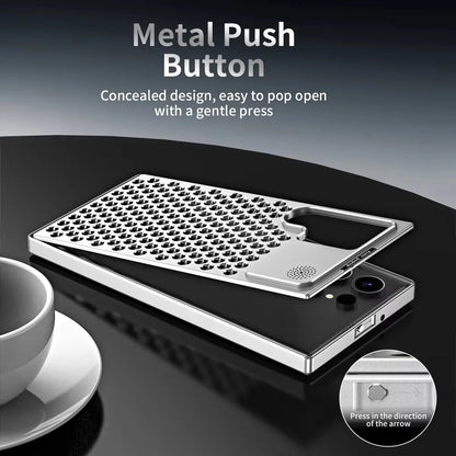 Heat and Shockproof Aluminum Alloy Metal Case for Samsung Galaxy S25 S24 S23 - Sky-cover