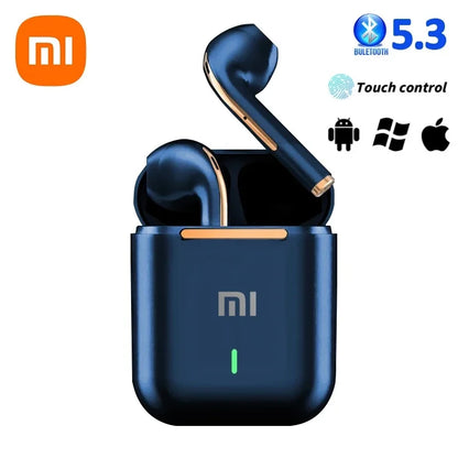 XIAOMI Wireless Bluetooth Headphones In Ear Stereo Sports Earphone Ture Wireless Bluetooth Headset With Mic - Blue - Sky-cover