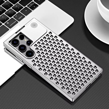 Heat and Shockproof Aluminum Alloy Metal Case for Samsung Galaxy S25 S24 S23 - Sky-cover
