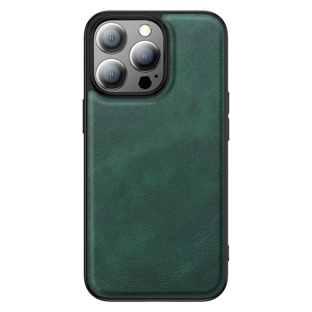 Luxury Shockproof Bumper Leather Phone Cover For iPhone Series - Green / For iPhone 13 Pro - sky-cover