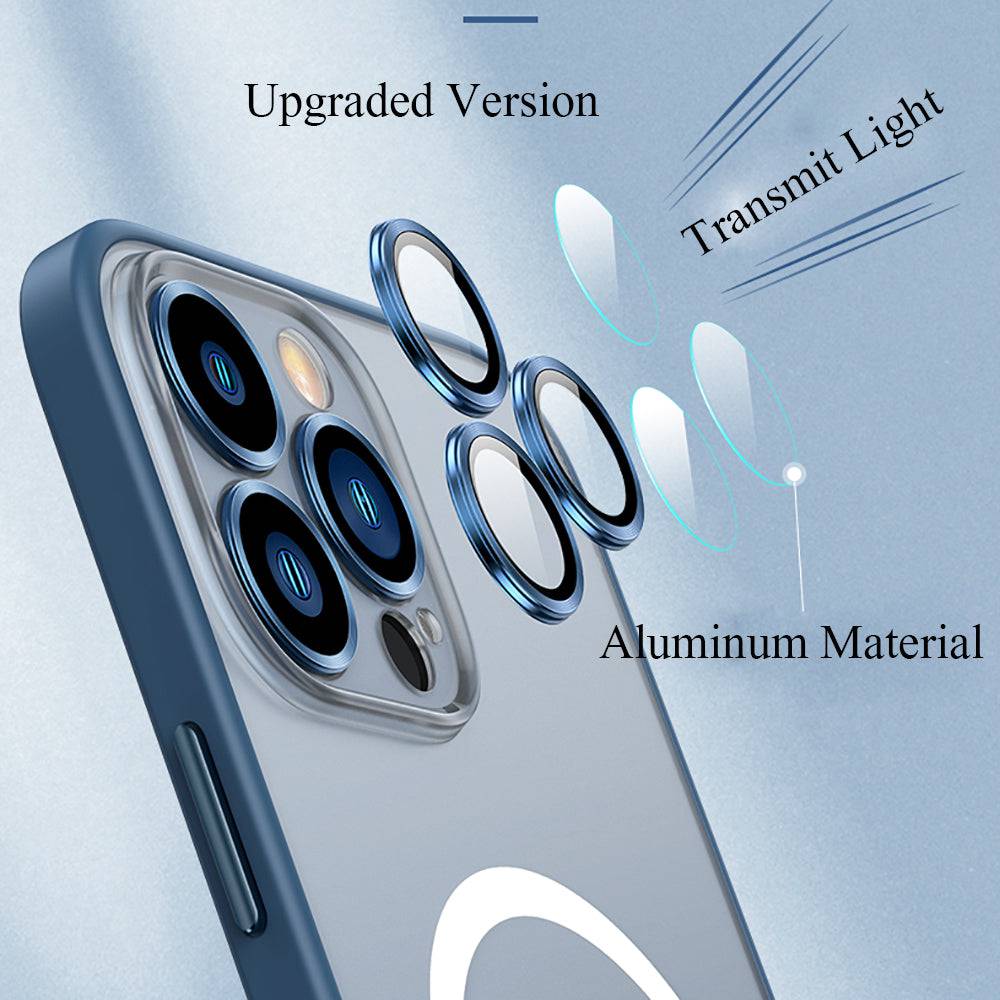 Luxury Cover compatible with wireless charging Magsafe and plus lens protection - SKY COVER